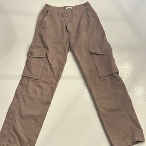 TNA cargo jeans in light brown